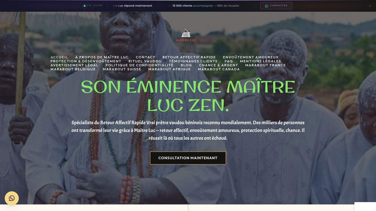 Screenshot from https://voyancezen.com