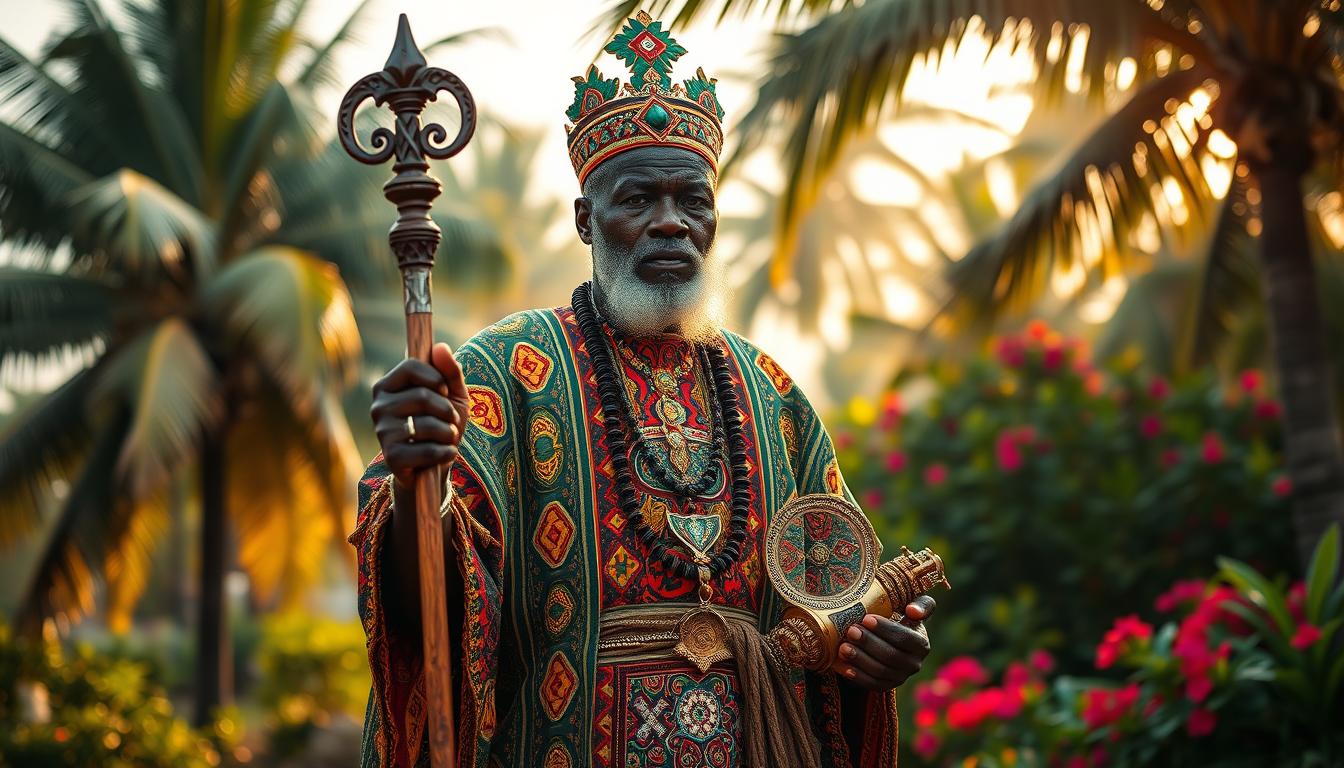 Grand prêtre vaudou Bénin — Sakété berceau du vaudou mondial grand prêtre vaudou Bénin