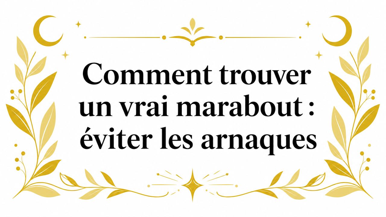 Comment trouver un vrai marabout : éviter les arnaques how to find a real marabout spiritual guide