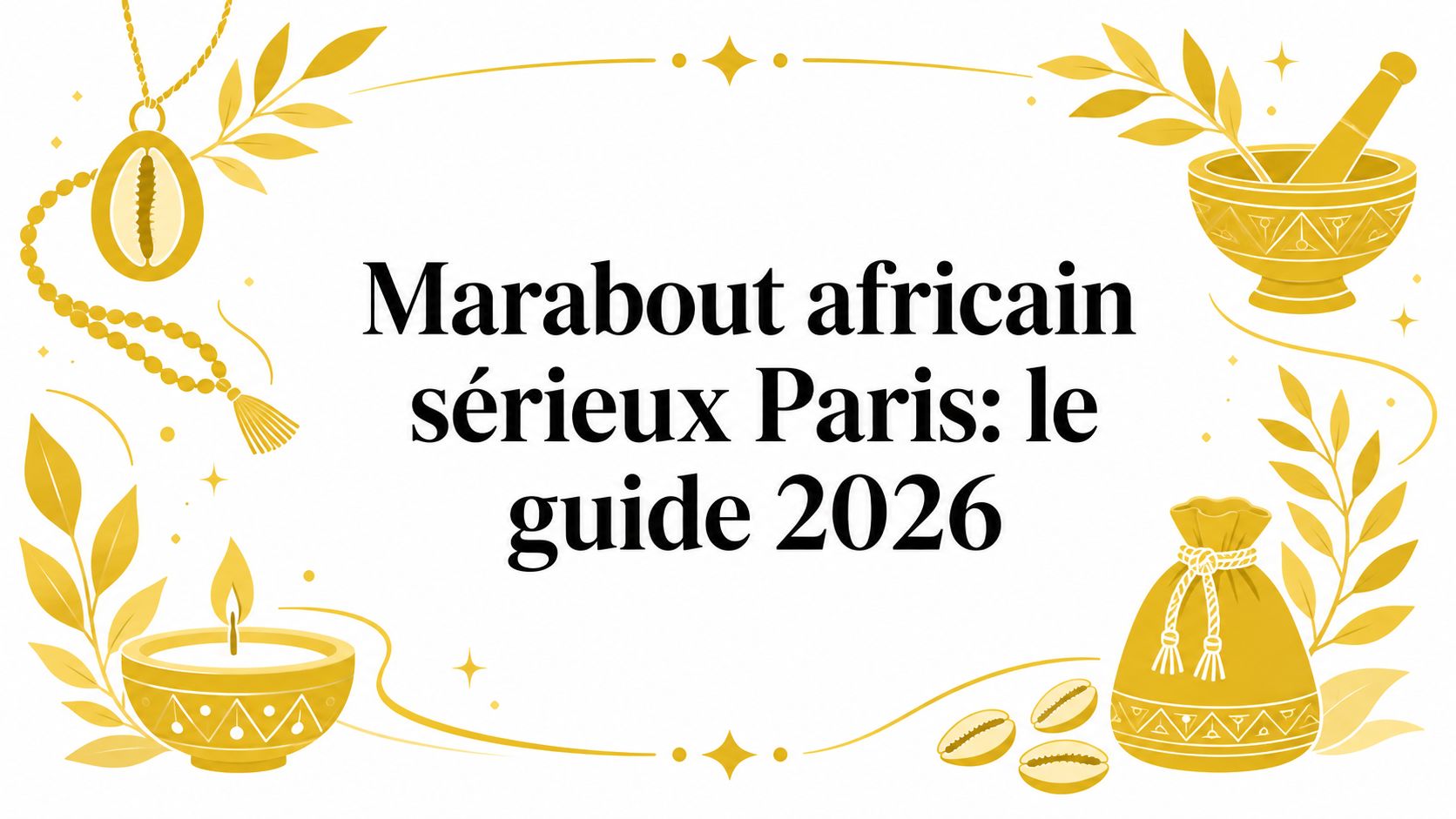 serious african marabout paris mystical illustration