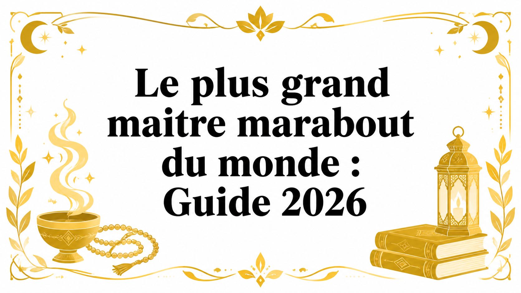 Le plus grand maitre marabout du monde : Guide 2026 the greatest marabout master in the world spiritual guide
