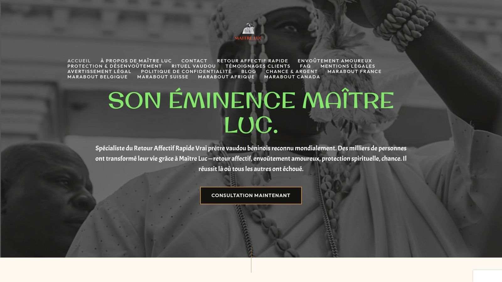 Screenshot from https://voyancezen.com