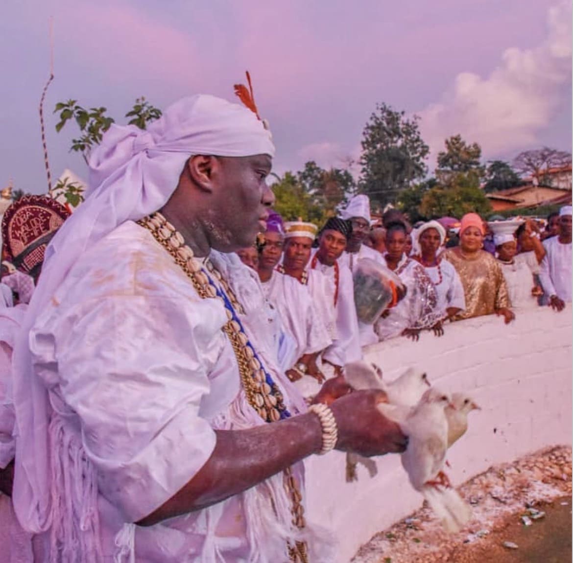 Rituel vaudou traditionnel au temple de Sakété, Bénin
