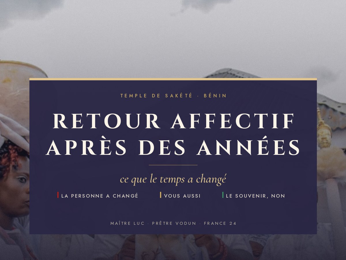 Retour affectif après des années : l'écart qui se creuse, par Maître Luc.