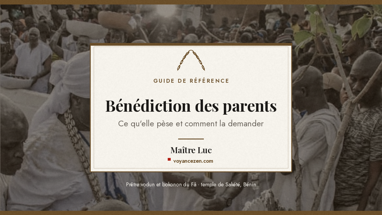 bénédiction des parents