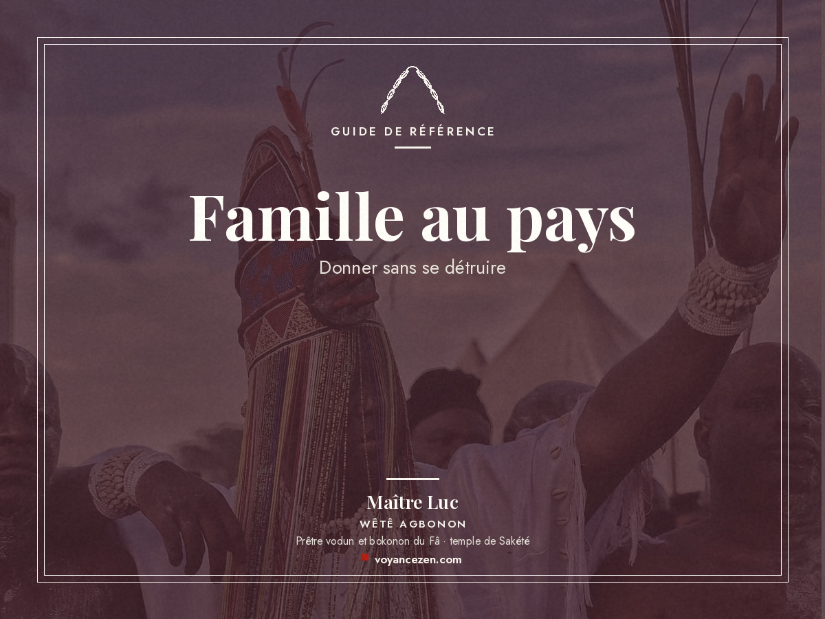 famille au pays