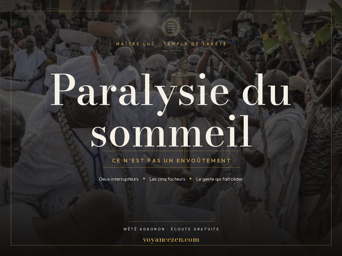 paralysie du sommeil