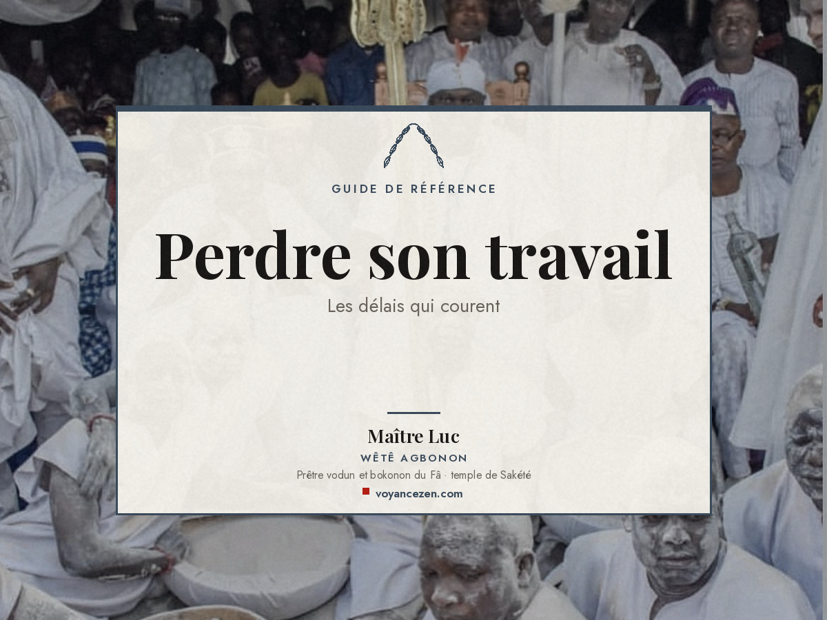 perdre son travail