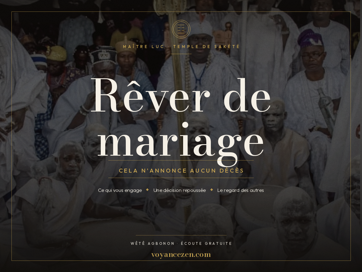 rêver de mariage