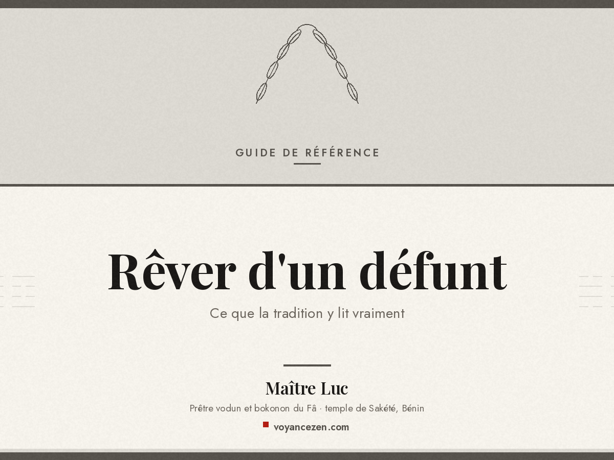rêver d'un défunt