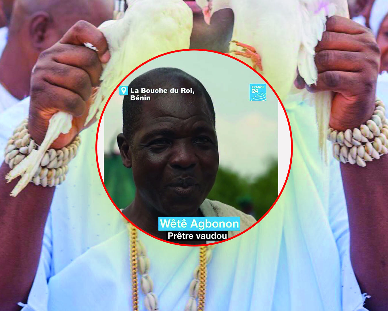 Maître Luc (Wêtê Agbonon), prêtre du vodun né à Sakété, Bénin
