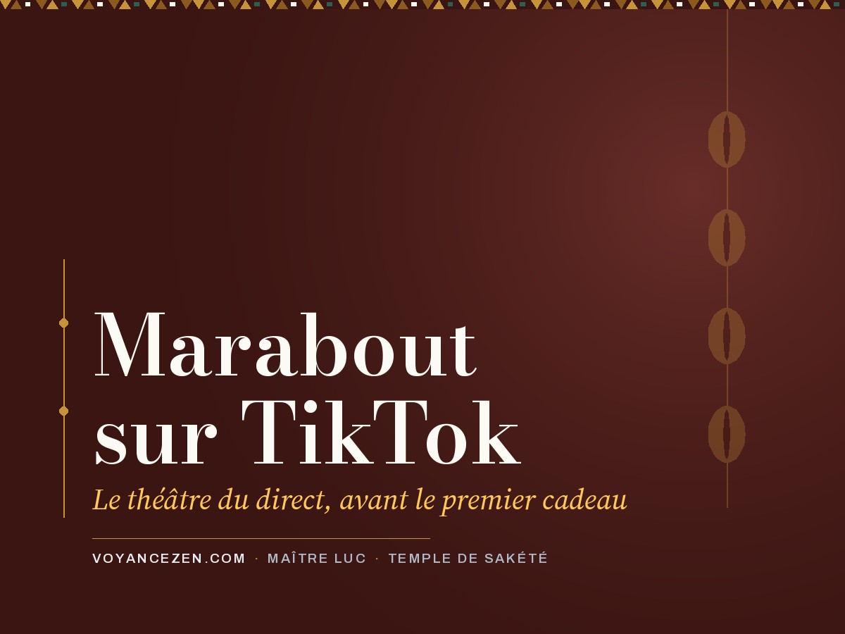 Marabout sur TikTok : le théâtre du direct, avant le premier cadeau