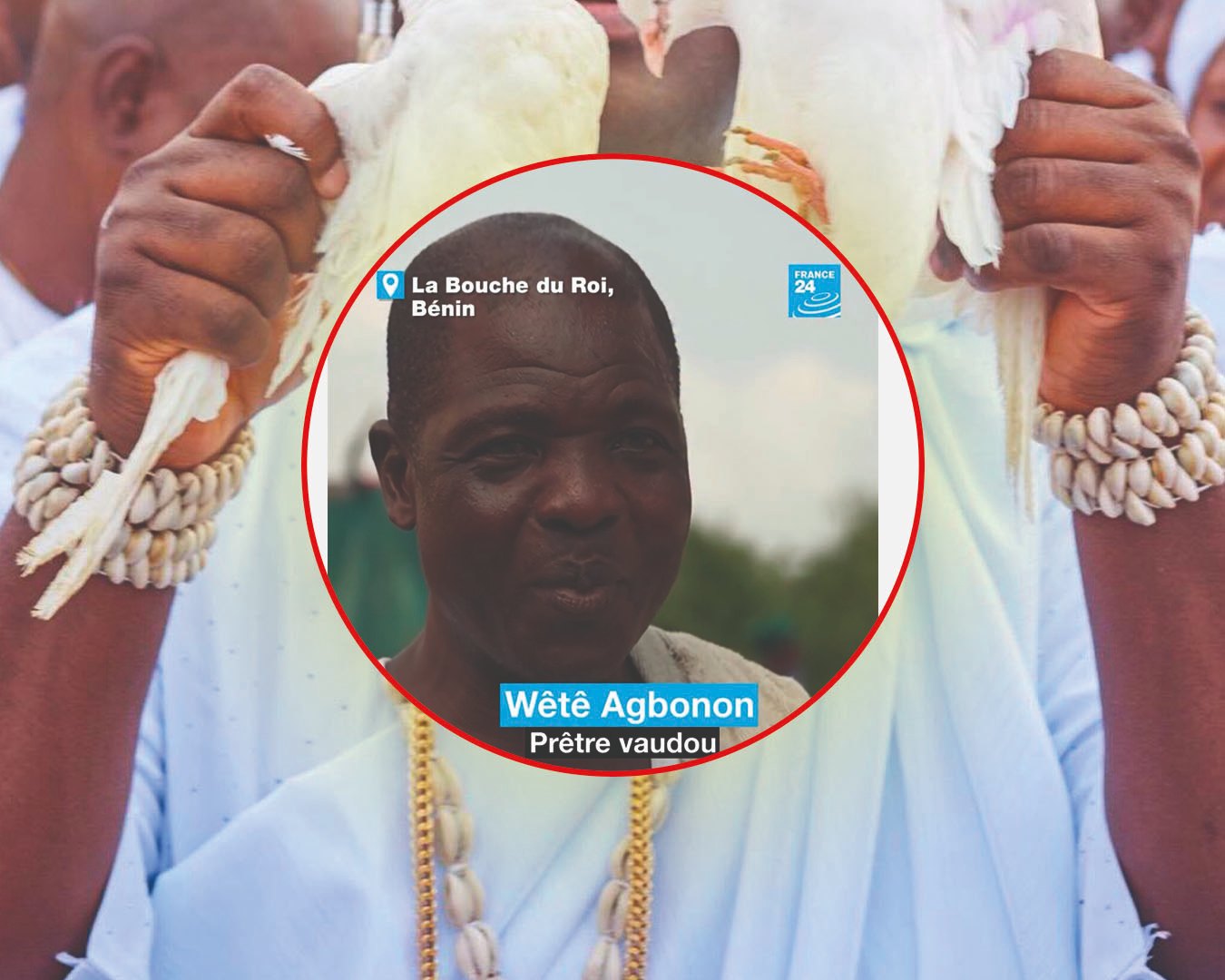 Maître Luc, Wêtê Agbonon, prêtre du vodun né à Sakété, au Bénin